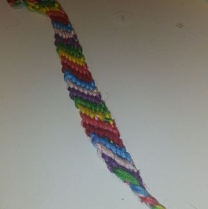 Rainbow friendship bracelet
